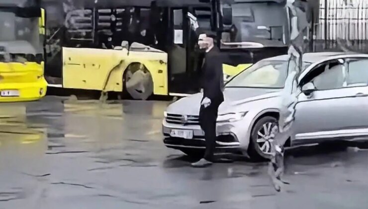 Beşiktaş’ta otobüs durağında havaya ateş açtı: Arkadaşına cep telefonuyla kaydettirdi