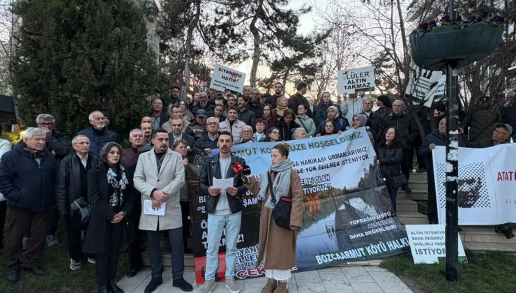 Bilecik’te altın madeni protestosu: Yaşam alanlarımızın tam ortasına müdahale edilecek