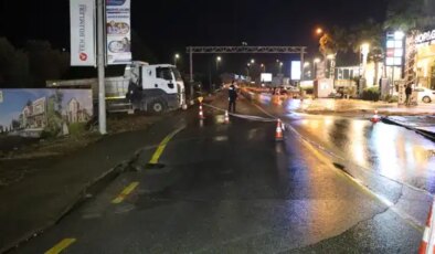 Bodrum’da içme suyu isale hattında patlama!