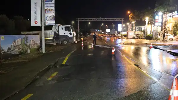 Bodrum’da içme suyu isale hattında patlama!