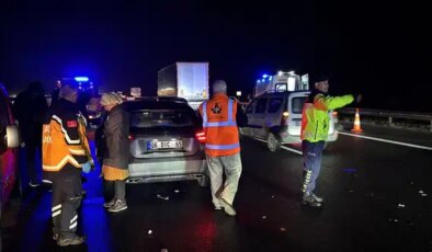 Bolu’da otoyolda zincirleme kaza: Yaralılar var!