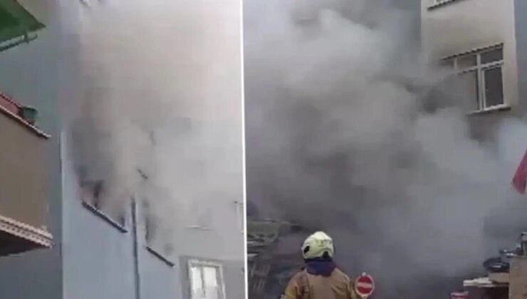 Çekmeköy’de 3 katlı binada yangın: Ekipler müdahale ediyor