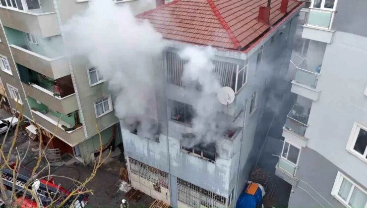 Çekmeköy’de mobilya atölyesinde çıkan yangın korkuttu: 3 katlı bina kullanılamaz hale geldi