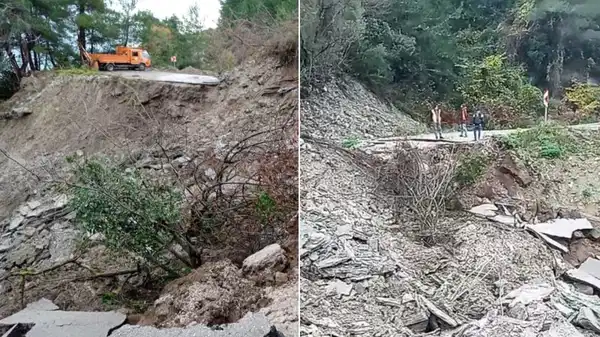Cide-İnebolu kara yolunda heyelan… Ulaşıma kapatıldı!