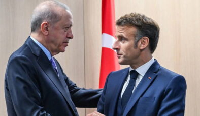 Cumhurbaşkanı Erdoğan, Fransa Cumhurbaşkanı Macron ile görüştü!