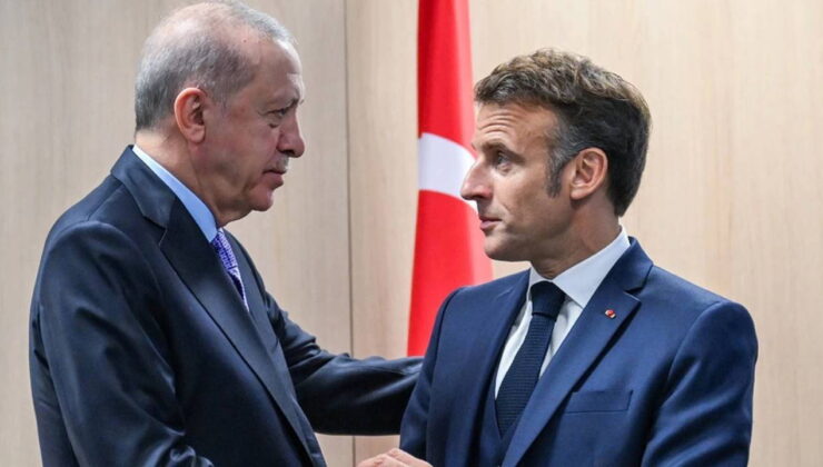 Cumhurbaşkanı Erdoğan, Fransa Cumhurbaşkanı Macron ile görüştü!