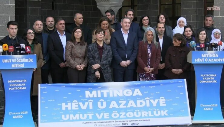 DEM Parti, Diyarbakır’da ‘Öcalan’a özgürlük’ mitingi düzenleyecek