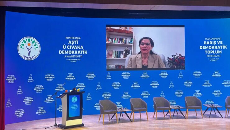 DEM Parti konferansında Öcalan’ın mesajı okundu: AKP’nin gelmesine karşı çıktığı SDG yöneticisi çevrimiçi bağlandı