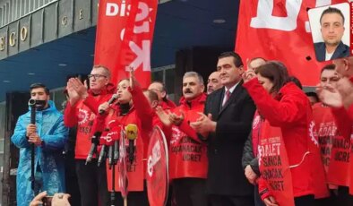 DİSK’in yürüyüşü Ankara’da son buldu: ’Çekin elinizi soframızdan, çocuğumuzun cebinden’