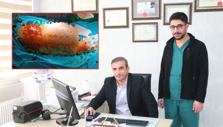 Doktorlar bile şaşırdı:Bacağından 5 kilo 668 gramlık kitle alındı