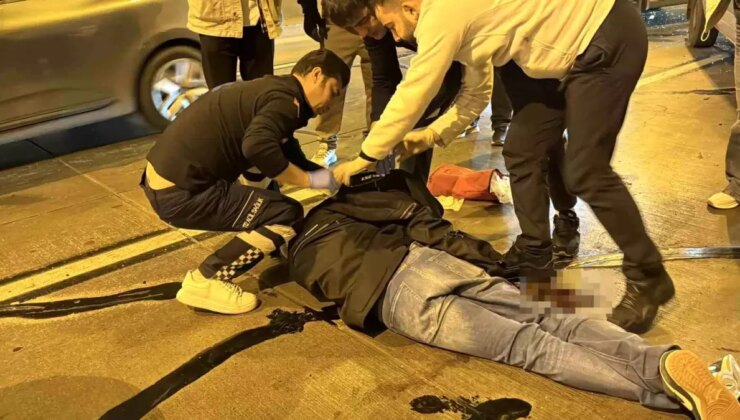 Dolmabahçe Bomonti tünelinde otomobile çarpan motosikletli ağır yaralandı
