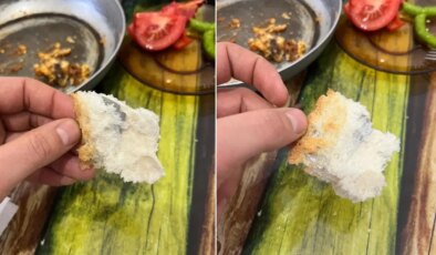 Ekmeğin içinde jilet çıktı: ‘Son anda fark ettim’