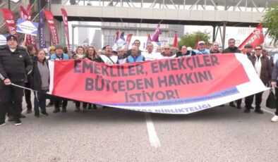‘Emeklilerin ve Emekçilerin Bütçe Hakkı’ mitingi… AKM önünde toplanan yurttaşlar, Tandoğan Meydanı’na yürüdü