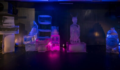 Erzurum’da Türk mitolojisi ve kültürü buzdan heykellere dönüştü