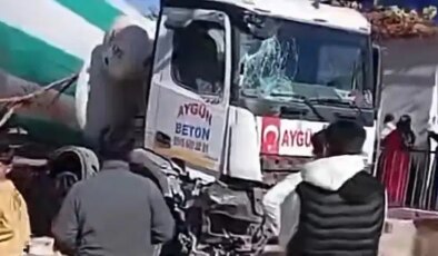 Evin bahçesine beton mikseri girdi: 2 yaşındaki Hatice öldü, ağabeyi ağır yaralı!