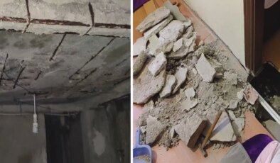 Fatih’te 4 katlı binanın zemininde çökme: ‘Oturduğum yerin zemini toprakmış’