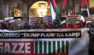 Filistin Eylem Komitesi, Trump’ın Gazze planını protesto etti