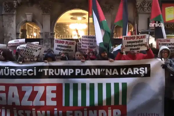 Filistin Eylem Komitesi, Trump’ın Gazze planını protesto etti