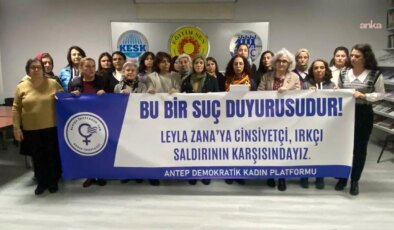 Gaziantep’te kadın ve LGBTİ+ örgütlerinden ‘Leyla Zana’ya yönelik saldırılara suç duyurusu