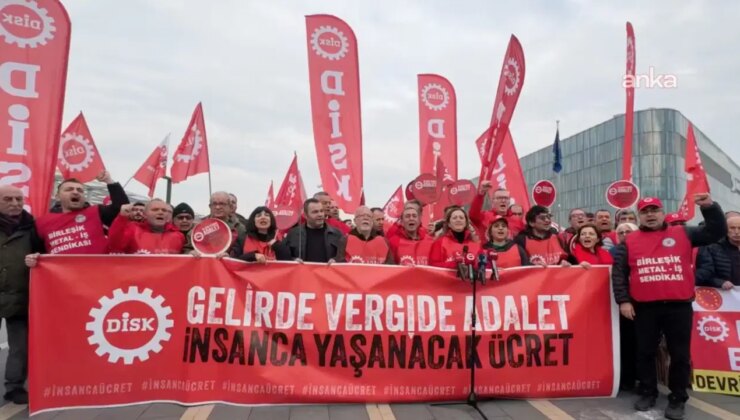 ‘Gelirde, vergide adalet, insanca yaşanılacak ücret’ yürüyüşü: DİSK üyeleri Bursa’ya ulaştı