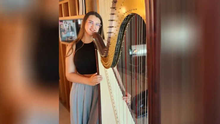 Genç arpist Alya Su Küçükosman, Turku’daki JSFest’te dünya 4’üncüsü oldu