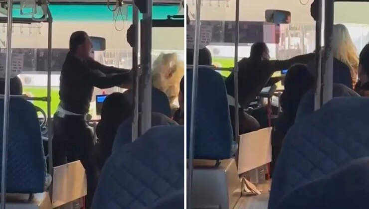 Görüntüler sosyal medyada gündem olmuştu: Kadın yolcuyla kavga eden otobüs şoförü gözaltına alındı