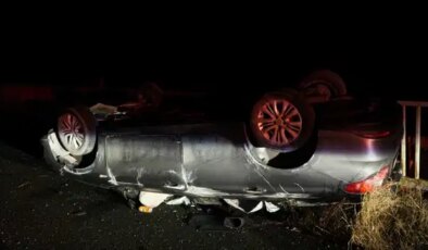 Gümüşhane’de otomobil devrildi: Çok sayıda yaralı var!