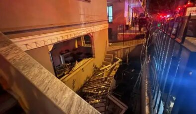 Güngören’de bir binanın bodrum katındaki patlamada 2 kişi yaralandı