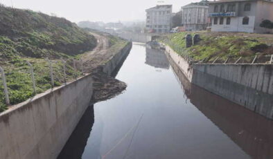 Haramidere’nin rengi kırmızıya döndü: Mahalleli kokuya isyan etti!