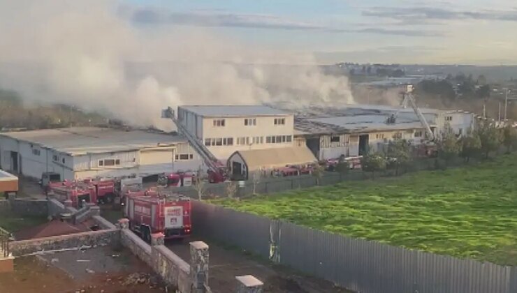 İstanbul Tuzla’da fabrika yangını