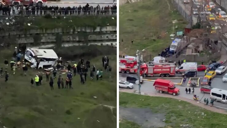 İstanbul’da facia gibi kaza… Esenyurt’ta işçi servisi şarampole yuvarlandı: Ölü ve yaralılar var!