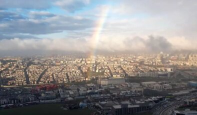 İstanbul’da gökkuşağı sürprizi
