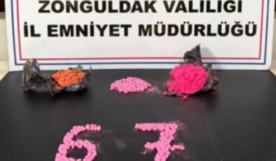İstanbul’dan Ereğli’ye binlerce uyuşturucu hap getiren sevgililer yakalandı