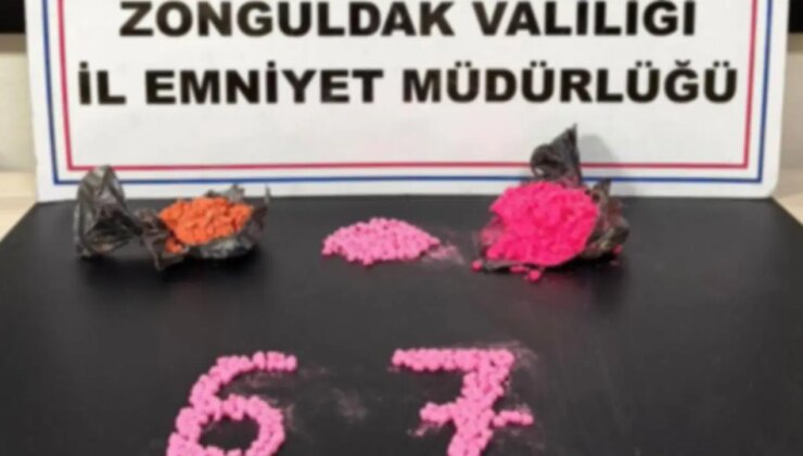 İstanbul’dan Ereğli’ye binlerce uyuşturucu hap getiren sevgililer yakalandı