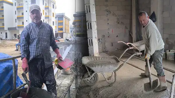 İşte AKP Türkiye’si… İnşaatta çalışan emekli böyle isyan etti: ‘Maaşım yetse burada ne işim var?’