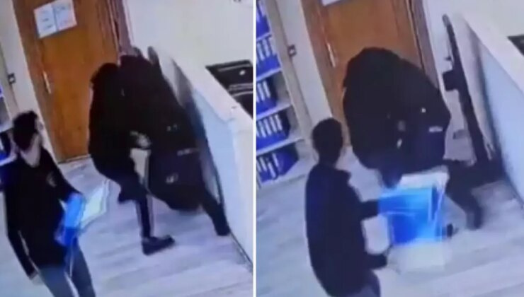 Kartal’da polis merkezinde bir şahıs bekçiye saldırarak silahını almaya çalıştı