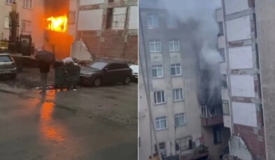 Kentsel dönüşüm için boşaltılan binada yangın çıktı: 2 gözaltı