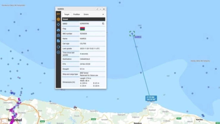 Kocaeli açıklarında gemide yangın; 25 mürettebat için kurtarma çalışması başlatıldı