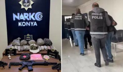 Konya’da uyuşturucu operasyonu: 110 kişi tutuklandı!