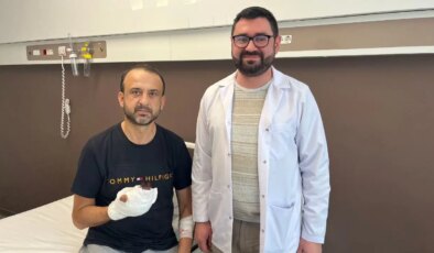 Kopan parmağını buz poşetine koyup yurt dışından Türkiye’ye geldi