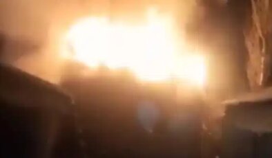 Korku dolu anlar: Kalorifer kazan dairesi cayır cayır yandı