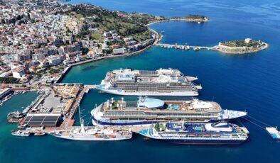 Kuşadası 2025’i 617 kruvaziyer seferle tamamladı