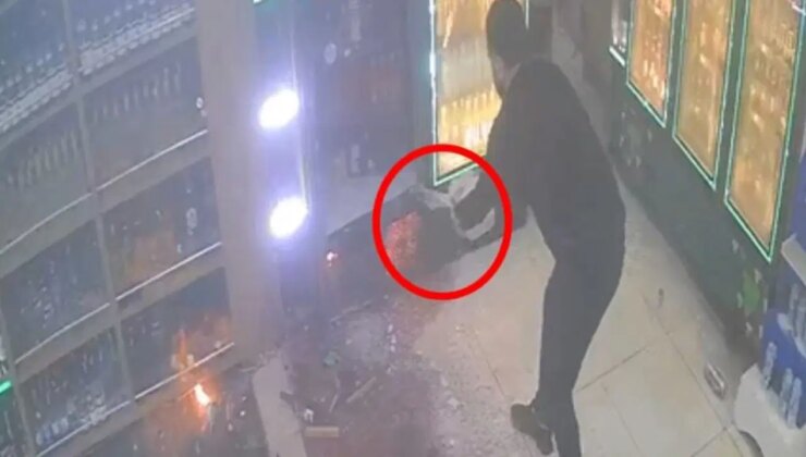 Markete el bombası atan 18 yaş altı 2 zanlı yakalandı