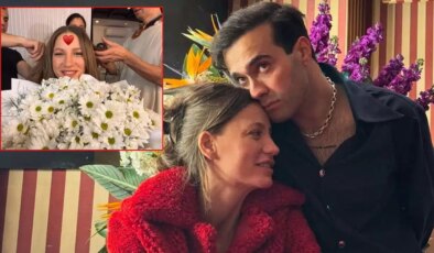 Mert Demir Serenay Sarıkaya’yı papatyalara boğdu!