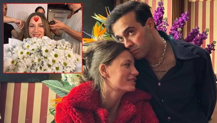 Mert Demir Serenay Sarıkaya’yı papatyalara boğdu!