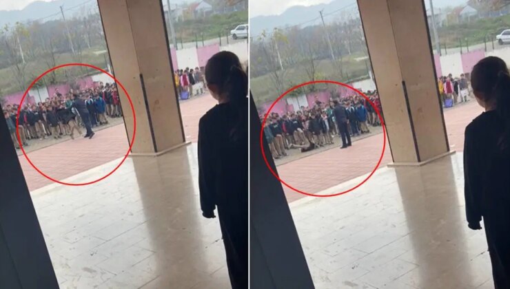 Müdür, öğrenciyi yakasından tutup yere savurdu: O görüntülere inceleme başlatıldı!
