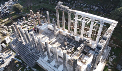 Muğla’daki Zeus Tapınağı’nda reastorasyon sürüyor