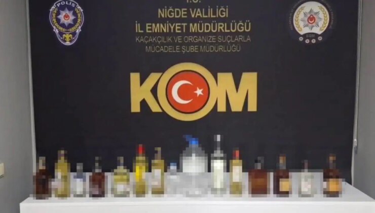 Niğde’de sahte alkol operasyonu: 7 şüpheli yakalandı