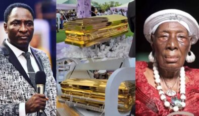 Nijerya’da 104 yaşındaki bir kadın altın tabutla gömüldü