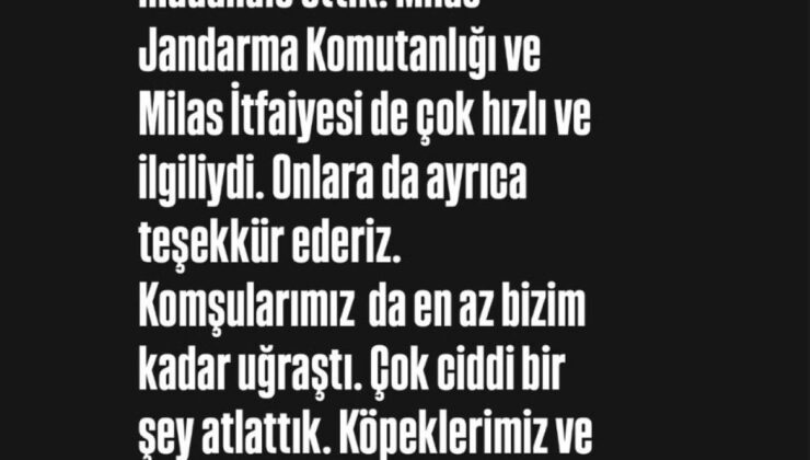 Oyuncu Yunus Günçe’nin evinde yangın çıktı